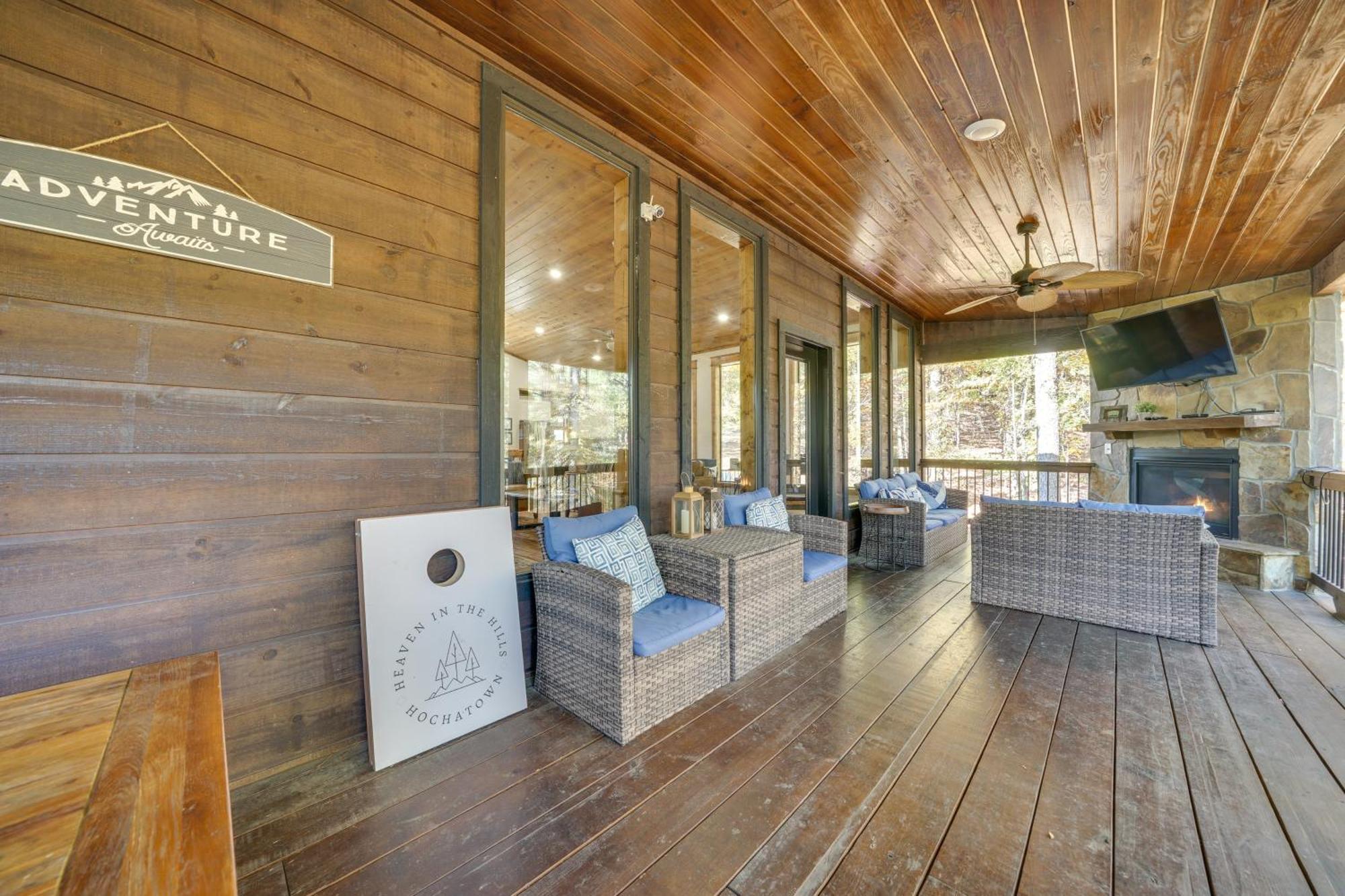 Broken Bow Family Cabin With Fireplace And Hot Tub! Zewnętrze zdjęcie